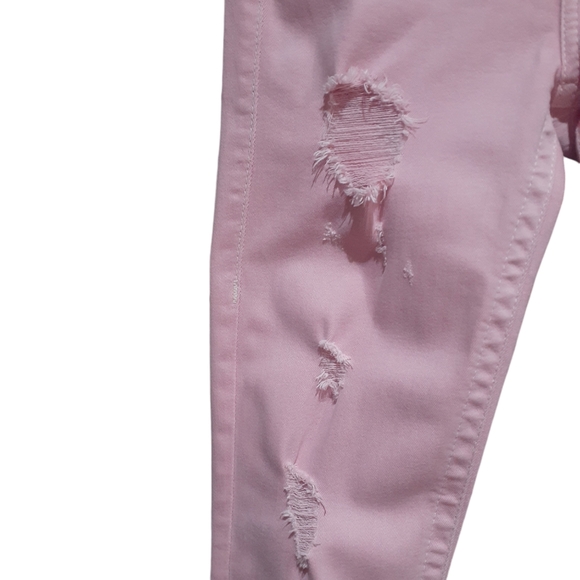 True Religion Women's Super Skinny Distressed Jeans Go Pink Size 25 - Picture 6 of 11